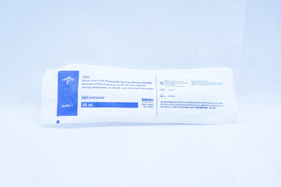 Medline SYR160010 Luer Lock Disposable Syringe Without Ndle 60ml (x)